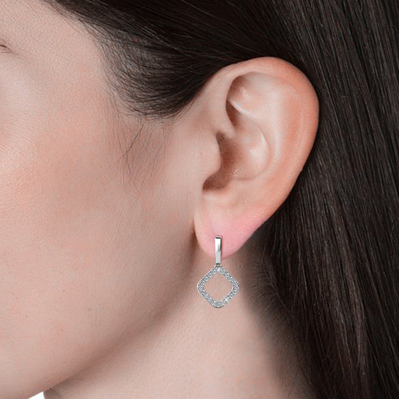 Irina Earrings - Silver and Crystal