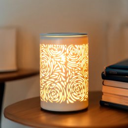 Difusor de Calor Suave – Calorya n°8 – en Porcelana Fina – Lámpara de Ambiente y Difusión – Idea de Decoración y Regalo