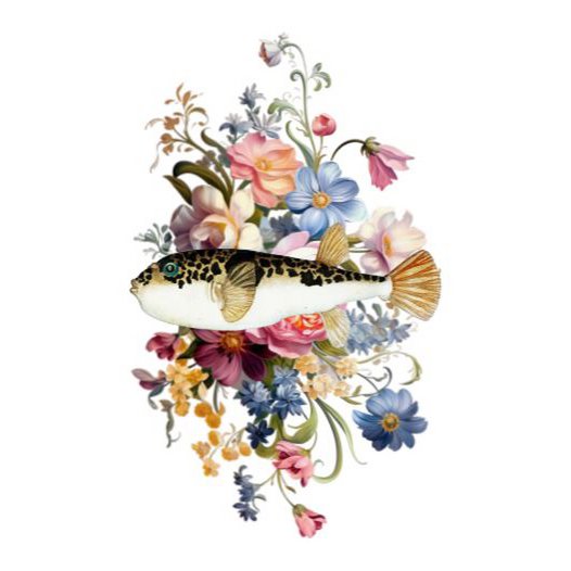Nachhaltige Karte - Blumenfisch