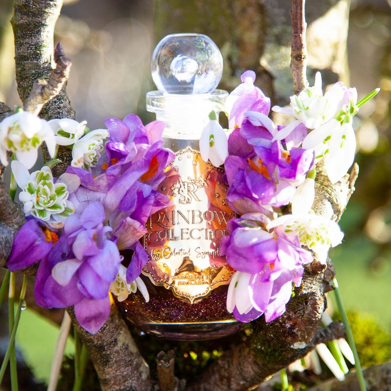 Amethyst Embrace Sparkling Chakra Bath Oil, Vanilla Lavender