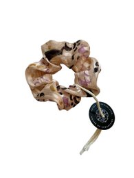 Scrunchie - Rosé Chiffon Blumen - Recycelt