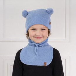 Babymuts voor kinderen, gebreid van merino en kasjmier