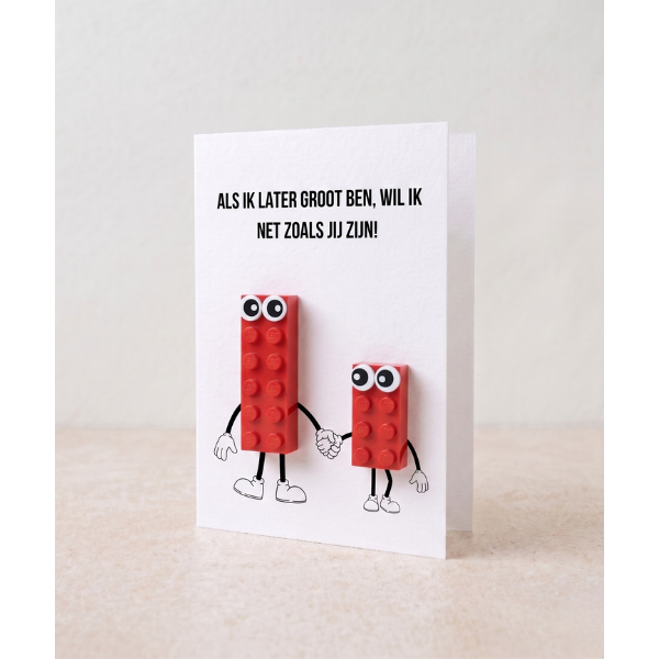 Father's Day Postal Card – Building Brick