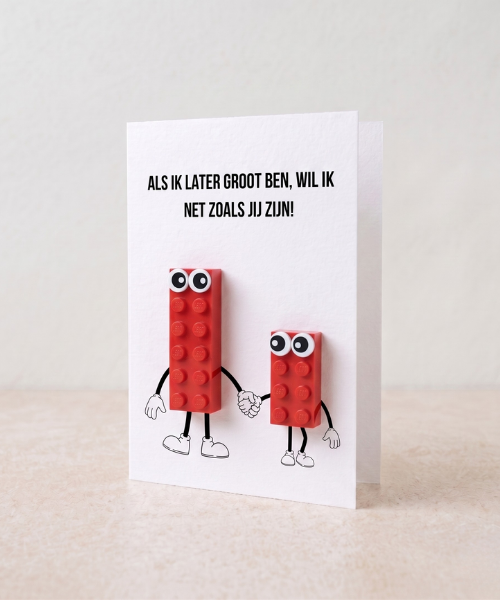 Father's Day Postal Card – Building Brick