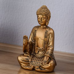 Gouden Bodhi-beeld - Zen- en Feng Shui-decoratie - om een ​​ontspannende en spirituele sfeer te creëren - gelukscadeau-idee