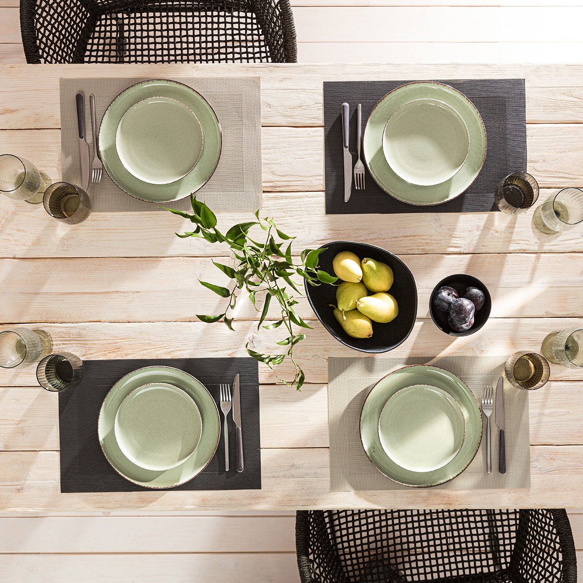 Placemat 30x45cm Wrap  752 Carbon Black