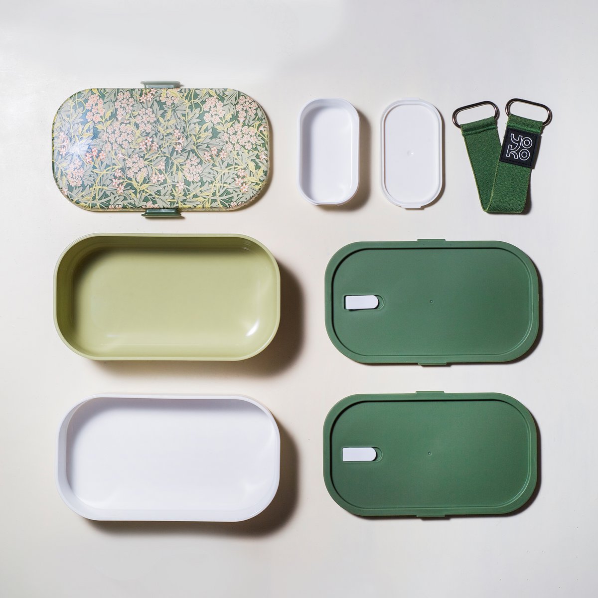 Combo Lunchbox + 1 bouteille isotherme 500ml - Jasmine -