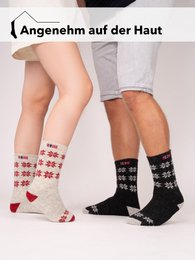 A few 80% wool socks Norway flag and star design