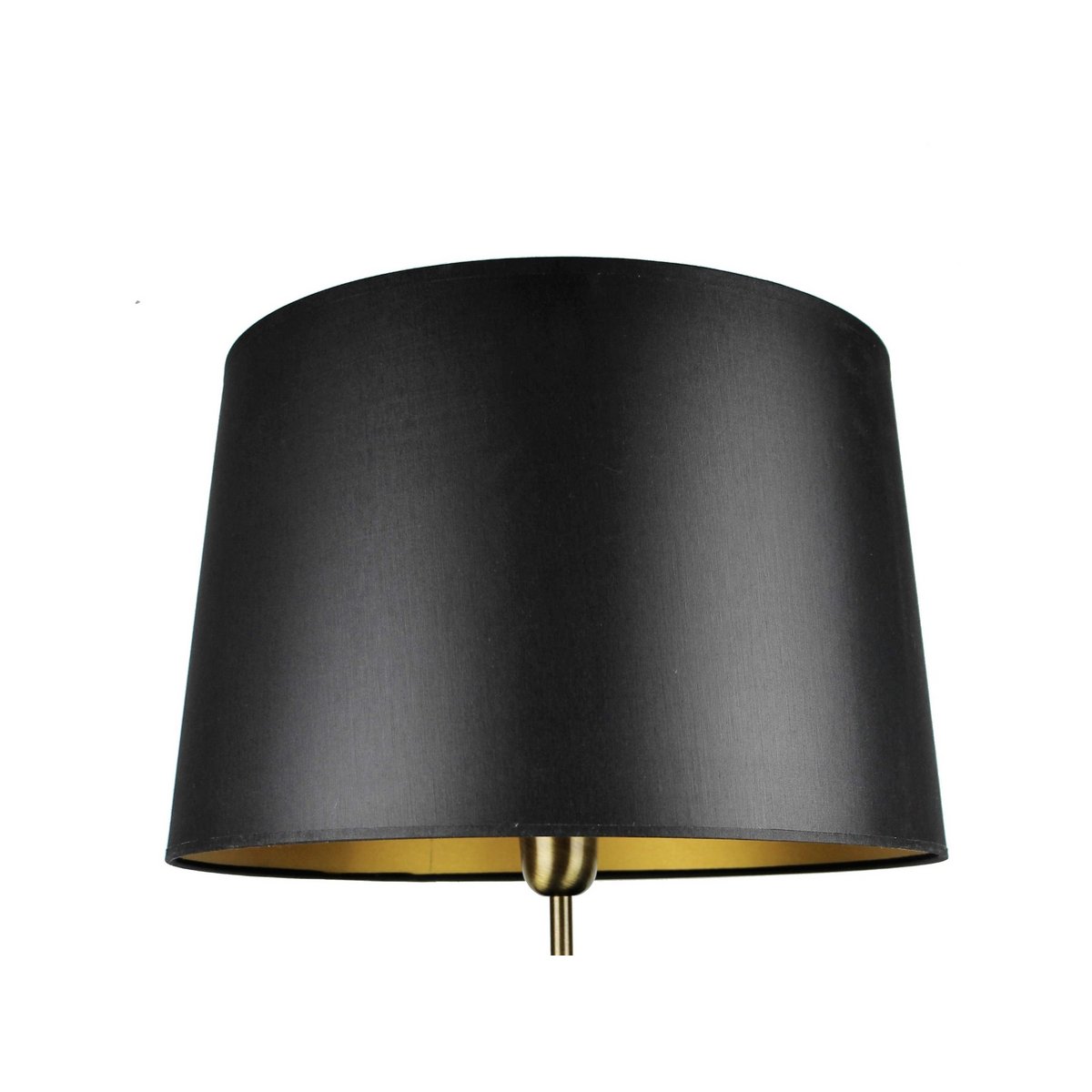 Lampenschirm Stoff schwarz/ innen gold 40/33/25 cm