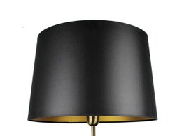 Lampenschirm Stoff schwarz/ innen gold 40/33/25 cm