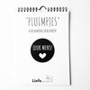 Feathers birthday calendar - A5 size
