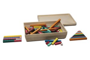 Calculating sticks in 10 colors (126 pieces) | RE-Wood® Math Learning School Math Rules