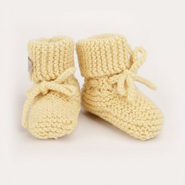 Softie Merino Booties buttergelb