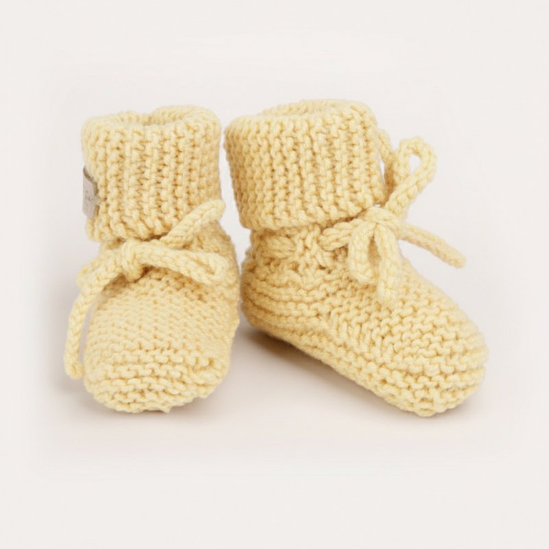Softie Merino Booties buttergelb