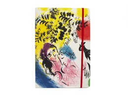 Softcover-Bücher A5, Marc Chagall, Lovers under red sun