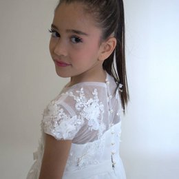 Ceremonial dress JEANNE - White - Size: 130 cm (7/8 years)