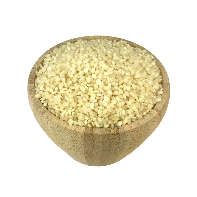Organic Round White Rice in Bulk