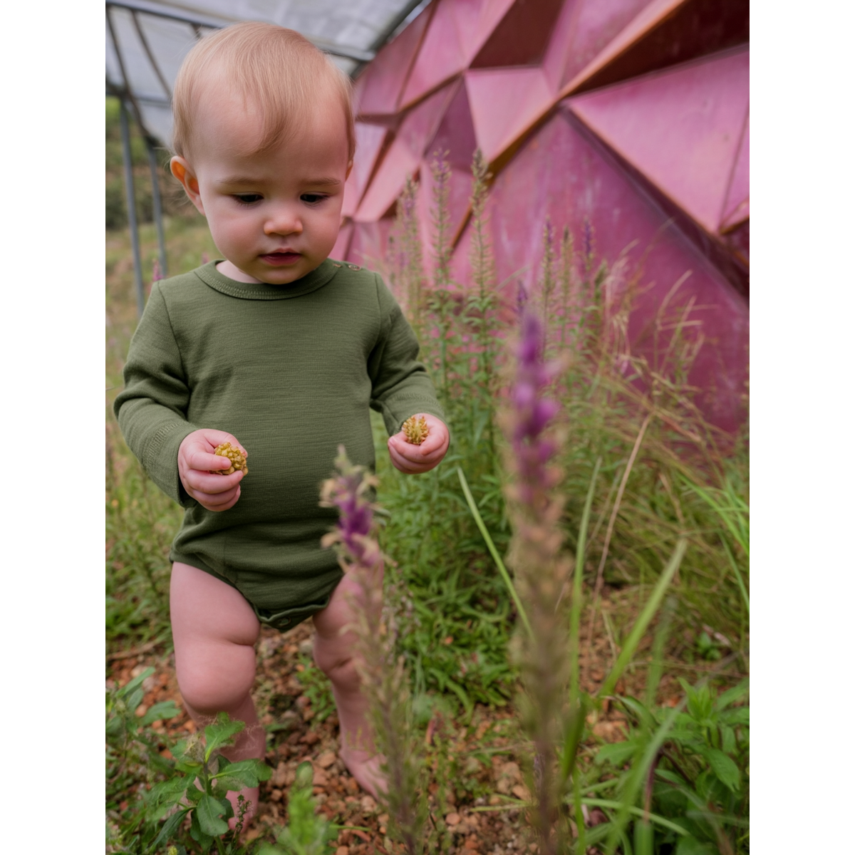 Woolen body long sleeve - Merino wool - Rifle Green