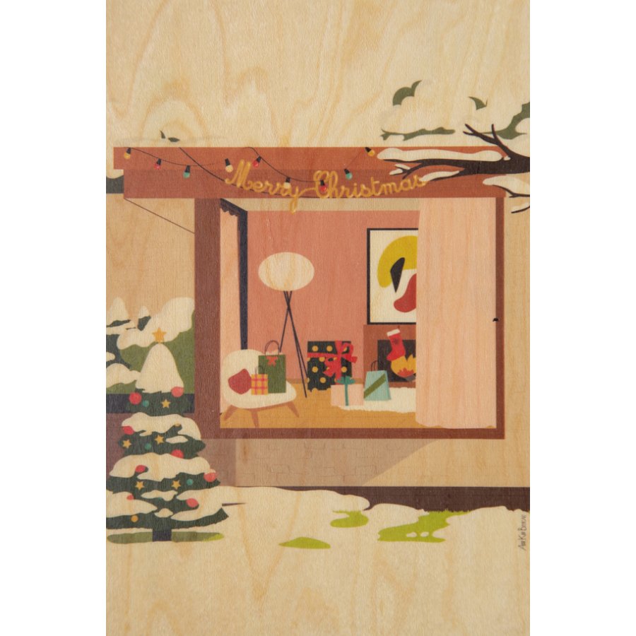wooden postcard greetings 2 AK home