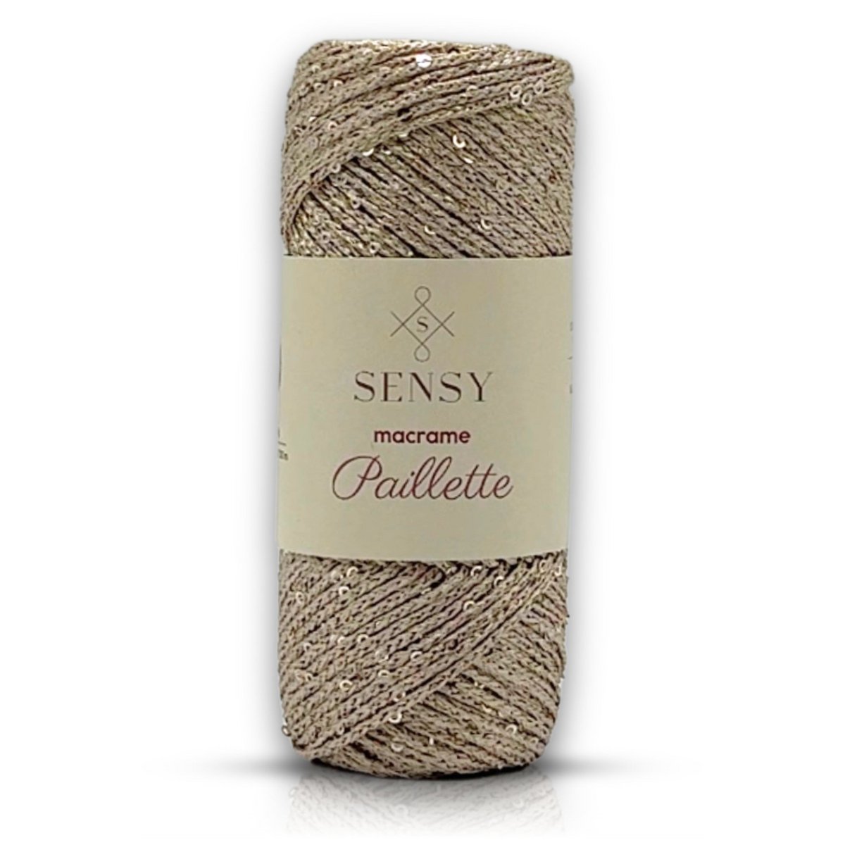 Sensy Paillette Macrame Cord - 109 Yards 100% polyester