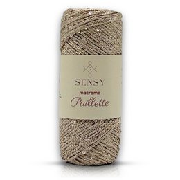 Sensy Paillette Macrame Cord - 109 Yards 100% polyester
