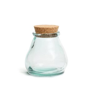 The Belly Glass Pot - Blue - M