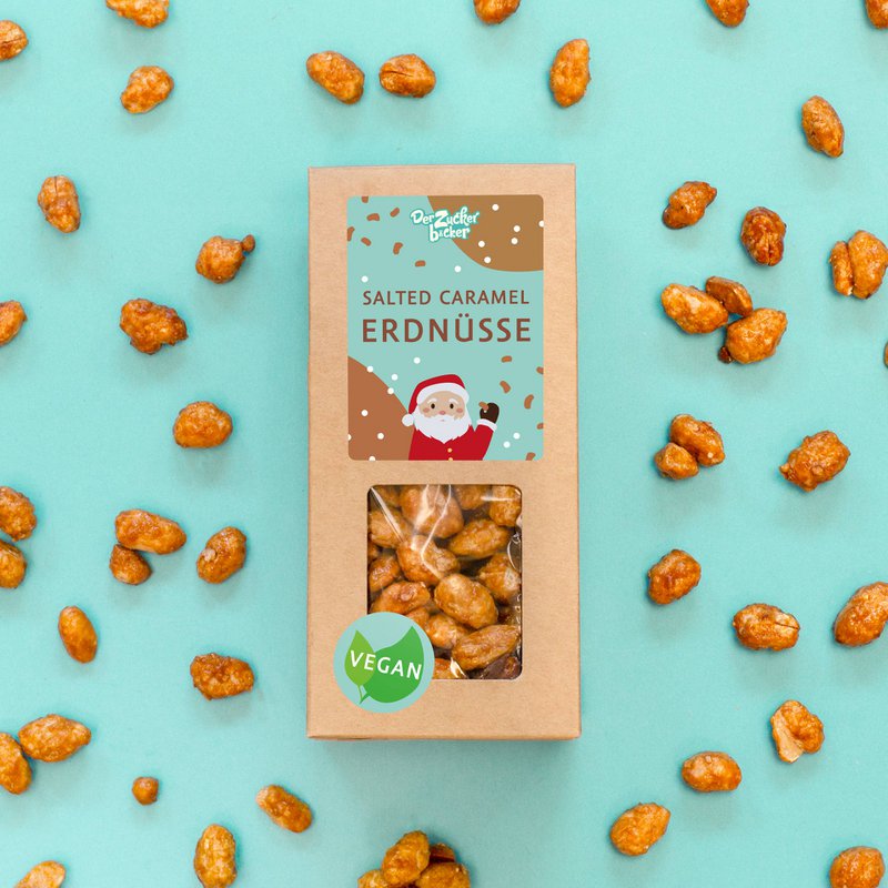 Snackboks saltet karamel peanuts premium nydelse