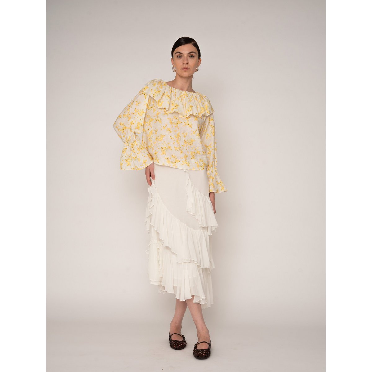 Marguerite Floral Print Blouse