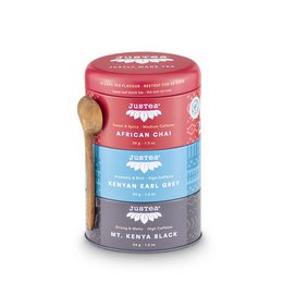 Justea | Trio czarnej herbaty | Sztaplowane Puszki Herbaty | Herbata sypana | organiczne | sprawiedliwy handel