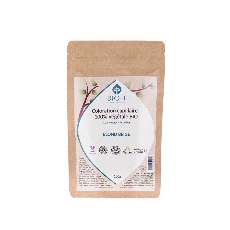 Vegetable Color BLOND BEIGE - ORGANIC - 100g