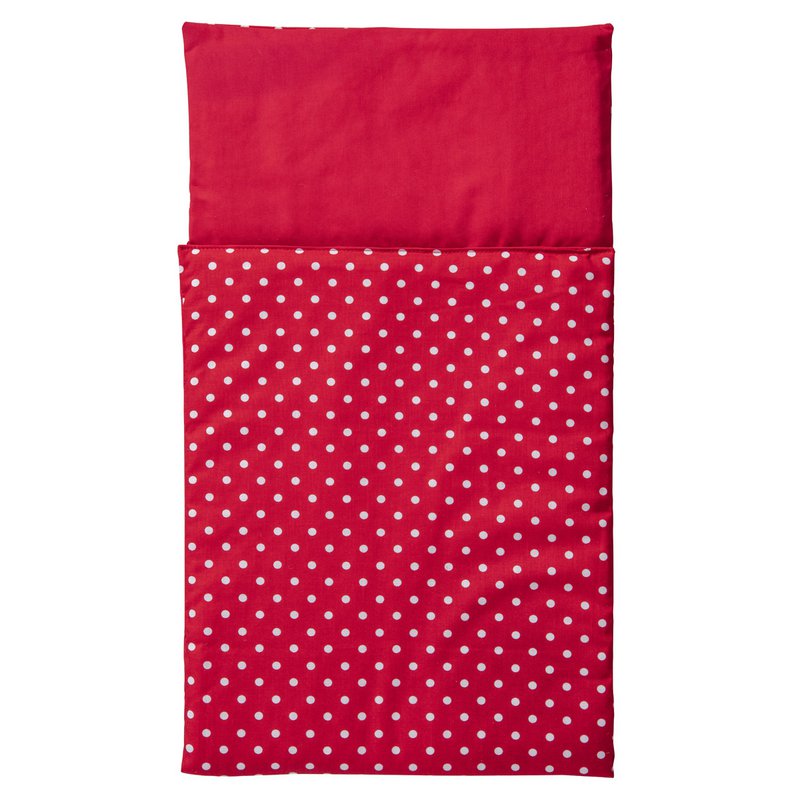 Van Dijk Toys Comforter - Rød med hvide prikker