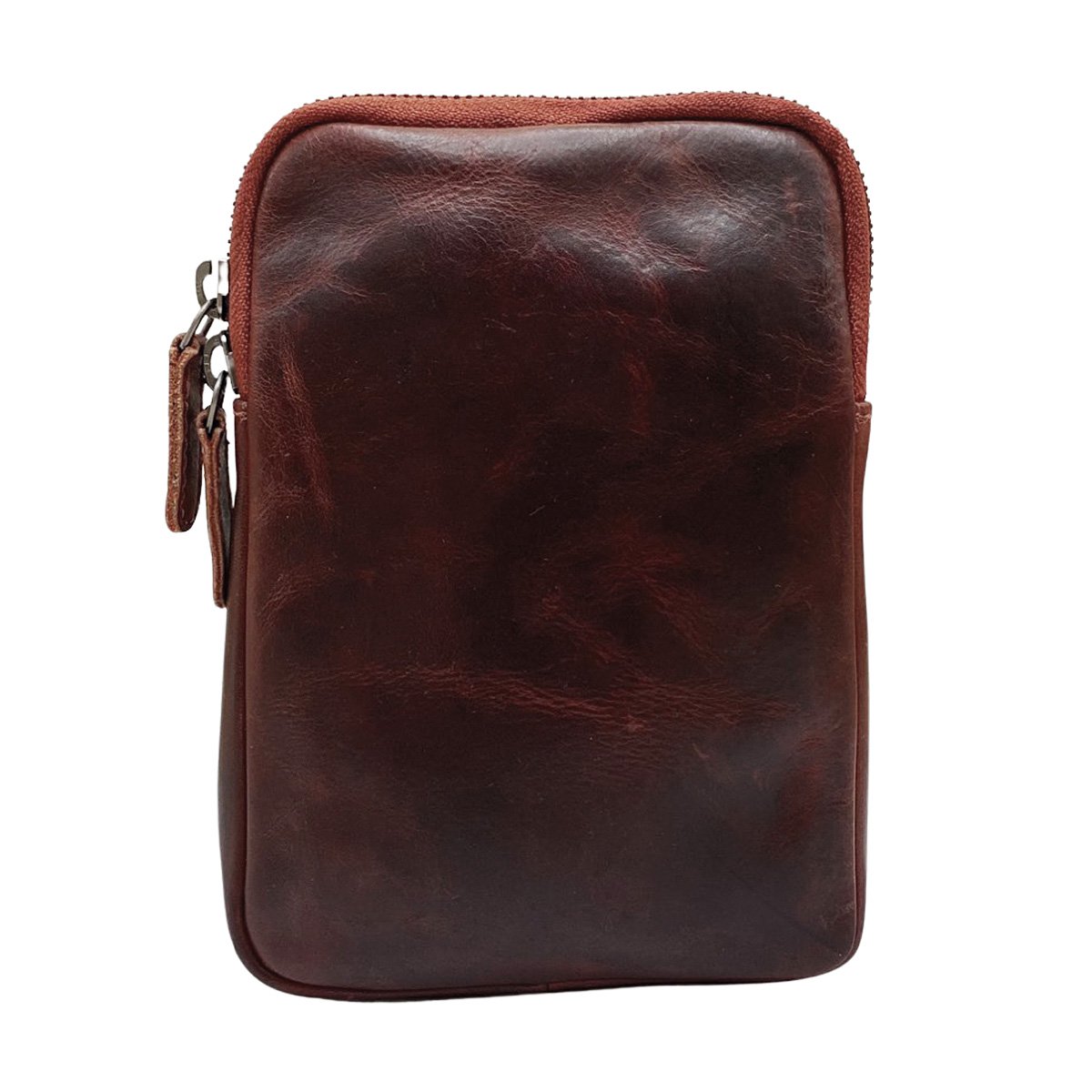Lederhandytasche für Damen und Herren mit verstellbarem Schultergurt in 5 Farben