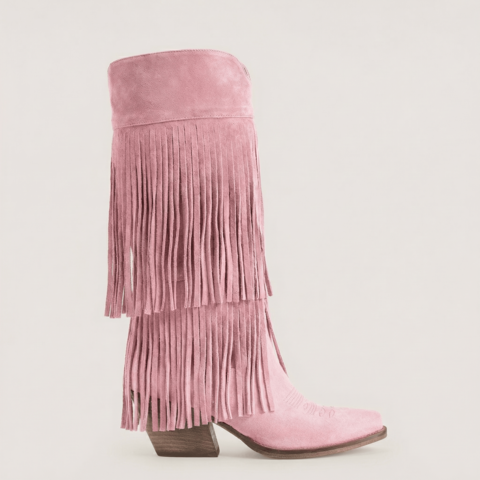 Fryda Pink Texan Boots