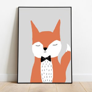 Vos poster babykamer