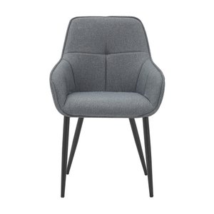 Armchair, gray linen