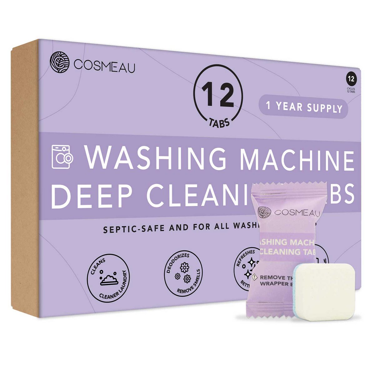 Cosmeau Washing Machine Deep Cleaning Tablets