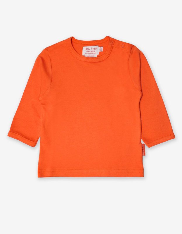 Bio-cotton children shirt long arm in orange
