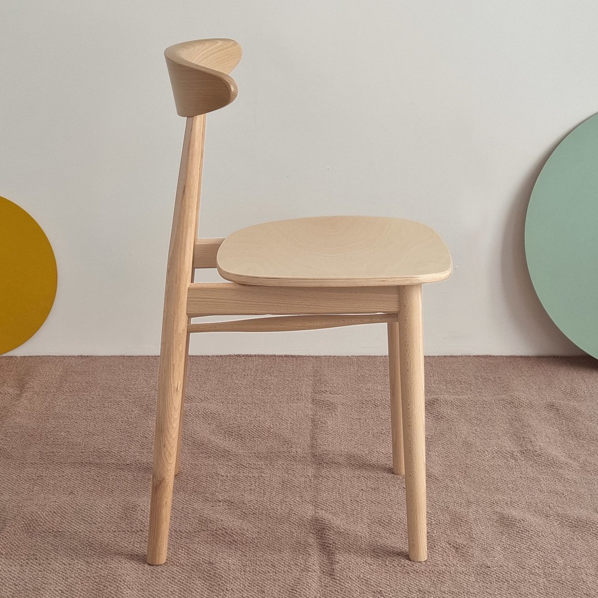 Sedia da pranzo in legno Biju Beechwood