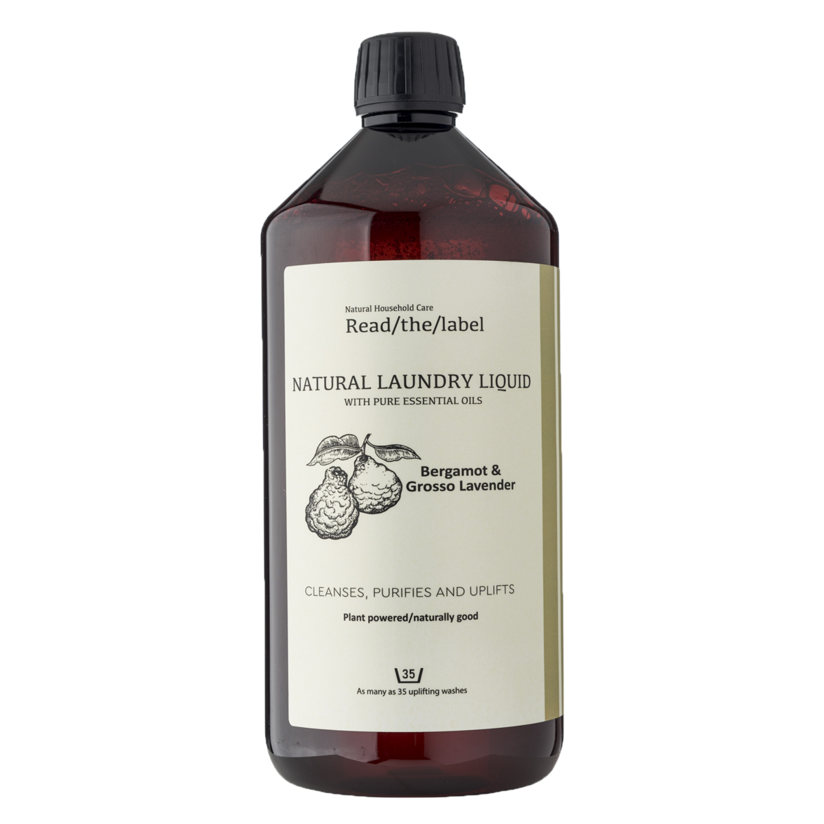 Natuurlijke wasvloeistof - Bergamot & Grosso Lavendel 1000ml