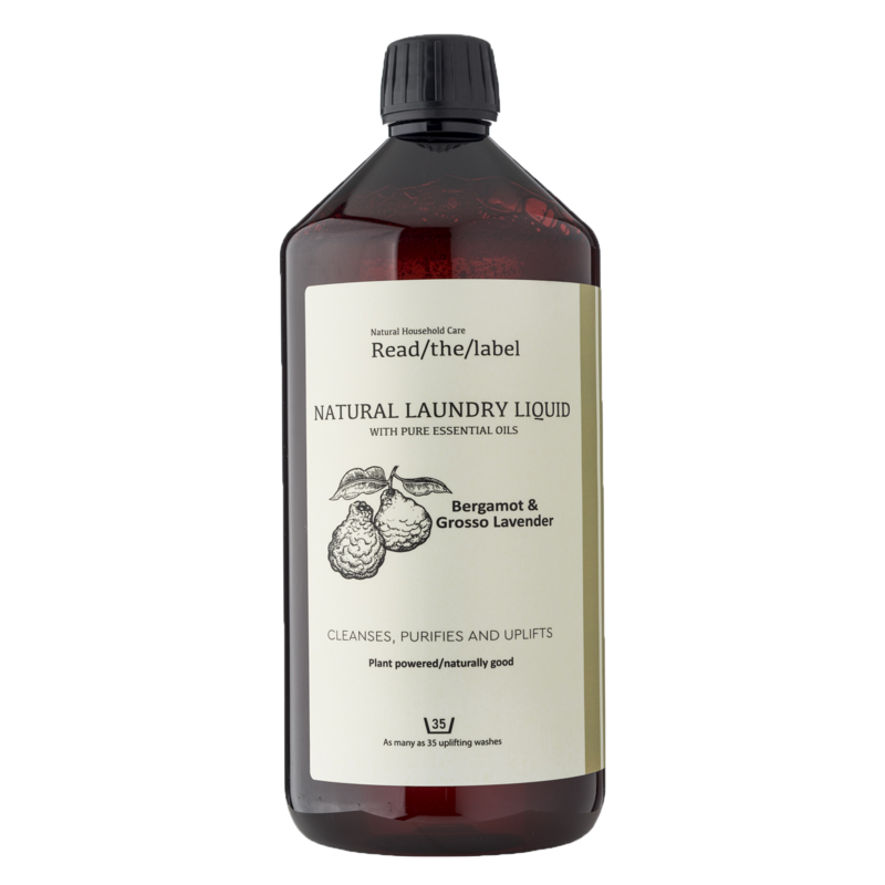 Natural Laundry Liquid- Bergamot & Grosso Lavender 1000ml
