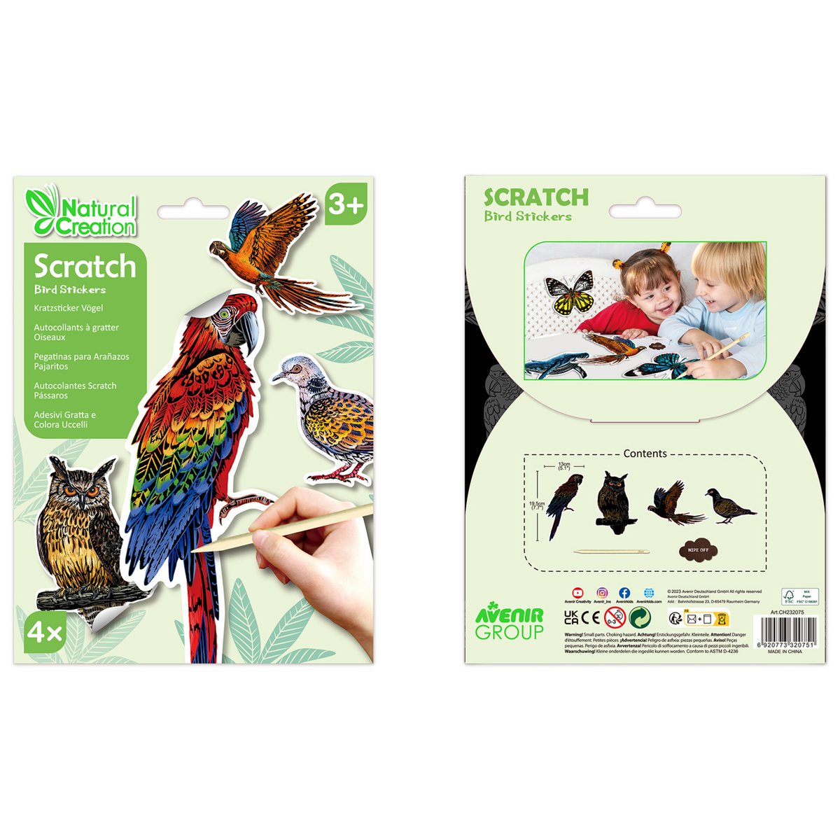 Scratch Stickers - Vogels