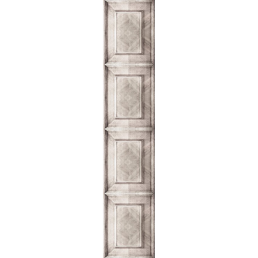 Bleached Dutch Inlay Panelling Wallpaper