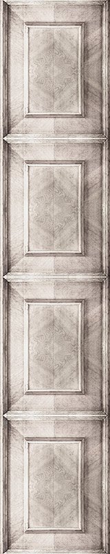 Bleached Dutch Inlay Panelling Wallpaper