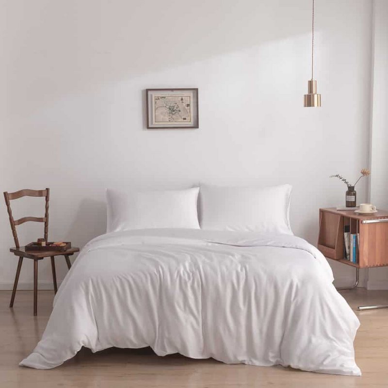 White bamboo duvet cover Premium - 400TC Tanboocel - 100% bamboo - Coco white -
