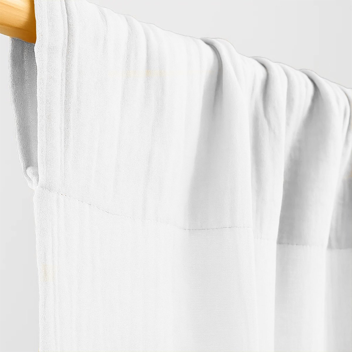 Rideaux en Gaze de Coton Bio Blanc