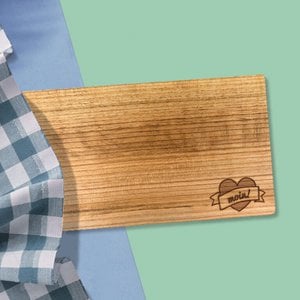 Stadtliebe® | Hamburg breakfast board laser engraved wood oiled