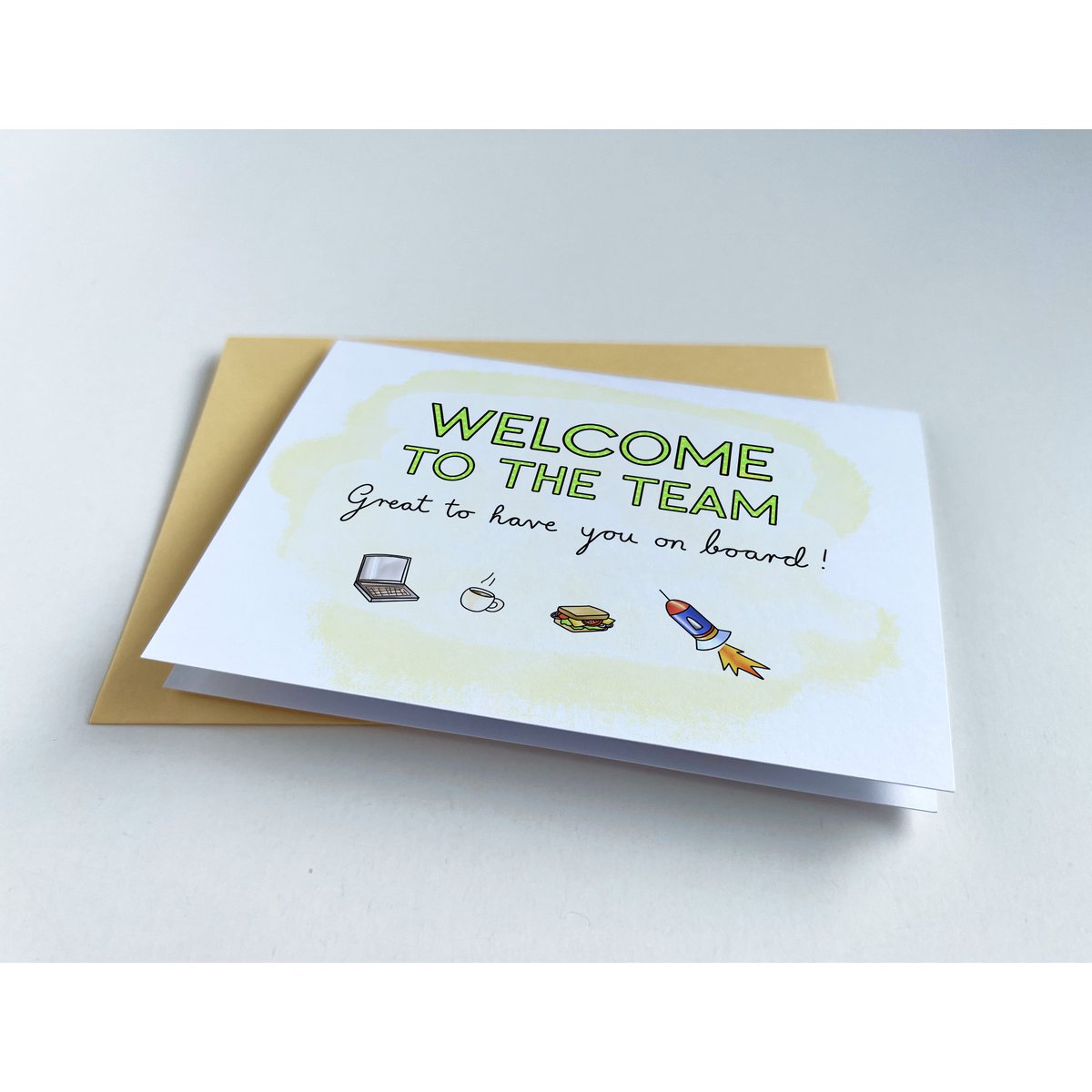 Welkomstkaart - Welkom bij het team - leuk je aan boord te hebben