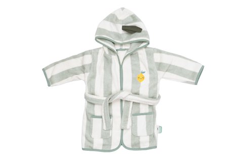 Terry Cotton Kid Bathrobe Lola Lemon
