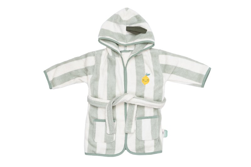 Accappatoio per bambini in spugna di cotone Lola Lemon