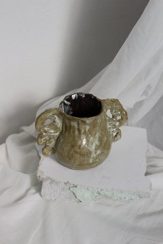 Unique Green Handmade Ceramic Vase